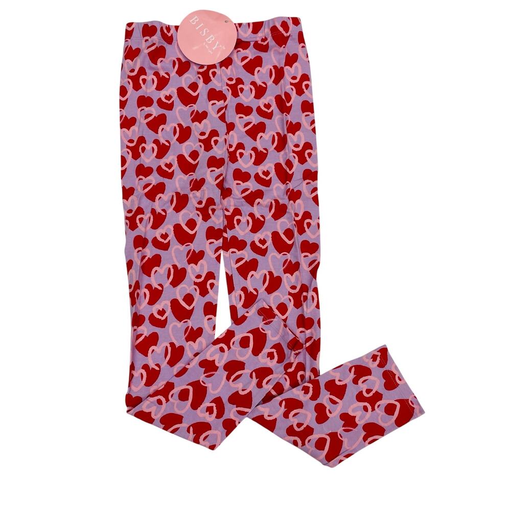 NWT Bisby Size 4 Graffiti Hearts Leggings